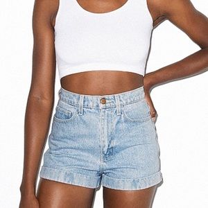 American Apparel jean shorts